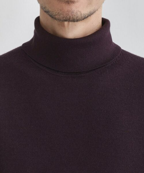 TAKEO KIKUCHI / タケオキクチ ニット・セーター | 【Sサイズ～】アンチピリング タートルネック ニット | 詳細5