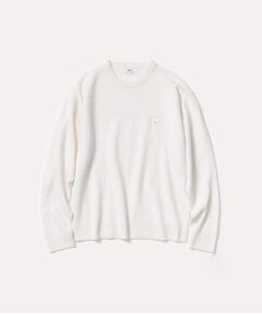 TAKEO KIKUCHI / タケオキクチ ニット・セーター | 【Air Palette Knit】ワンポイント カラーニット プルオーバー