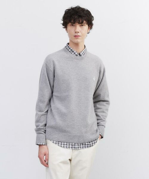 TAKEO KIKUCHI / タケオキクチ ニット・セーター | 【Air Palette Knit】ワンポイント カラーニット プルオーバー | 詳細12