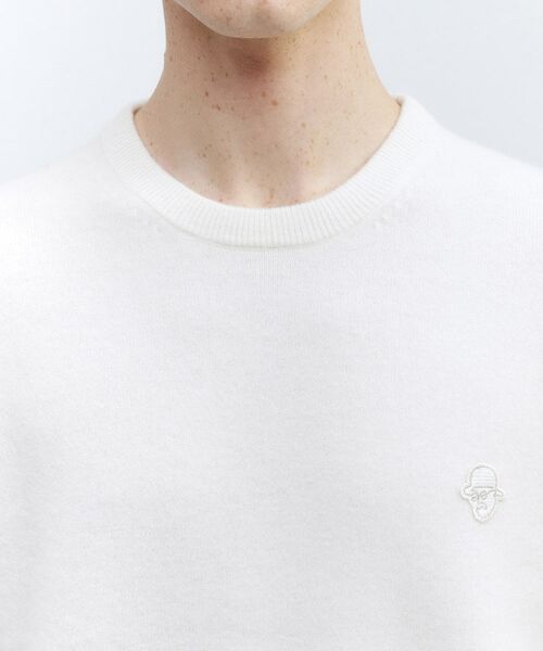 TAKEO KIKUCHI / タケオキクチ ニット・セーター | 【Air Palette Knit】ワンポイント カラーニット プルオーバー | 詳細21