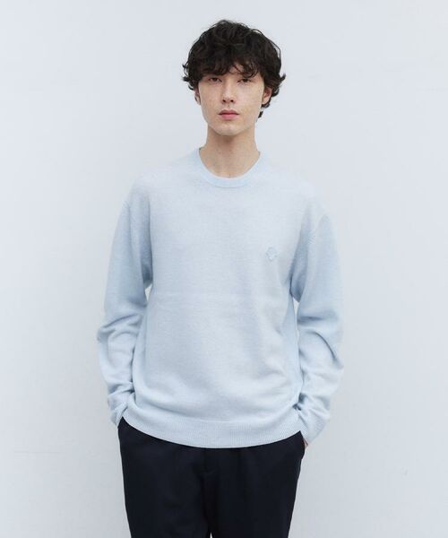 TAKEO KIKUCHI / タケオキクチ ニット・セーター | 【Air Palette Knit】ワンポイント カラーニット プルオーバー | 詳細6