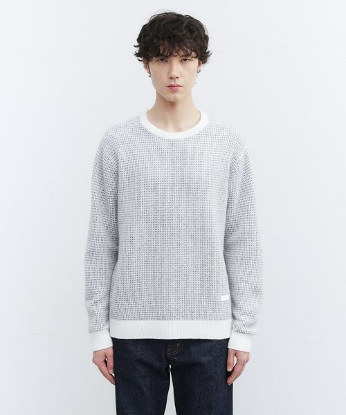 TAKEO KIKUCHI / タケオキクチ ニット・セーター | メランジ ニットプルオーバー | 詳細1