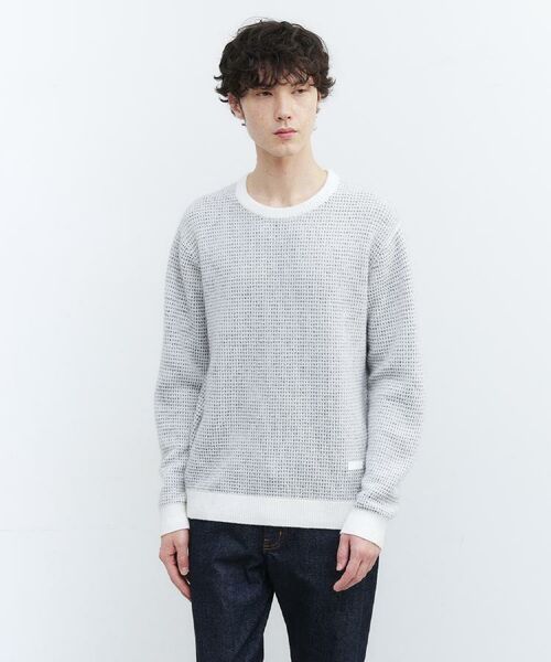 TAKEO KIKUCHI / タケオキクチ ニット・セーター | メランジ ニットプルオーバー | 詳細20