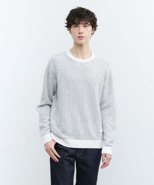 TAKEO KIKUCHI / タケオキクチ ニット・セーター | メランジ ニットプルオーバー | 詳細22