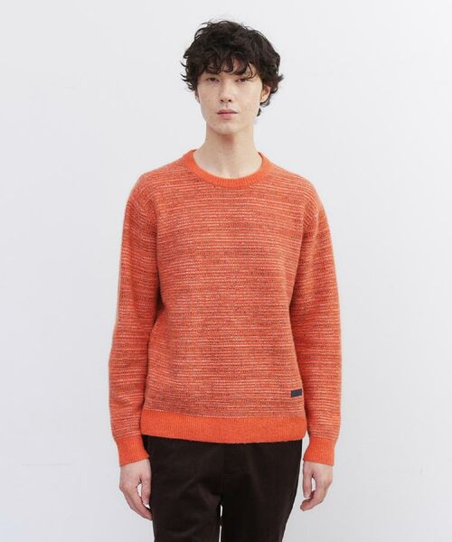 TAKEO KIKUCHI / タケオキクチ ニット・セーター | メランジ ニットプルオーバー | 詳細9