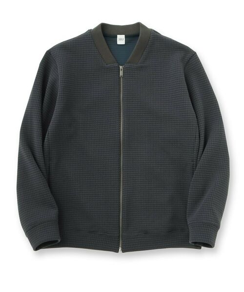 TAKEO KIKUCHI / タケオキクチ レザーブルゾン・ジャケット | ニットライクジャージ ブルゾン | 詳細1