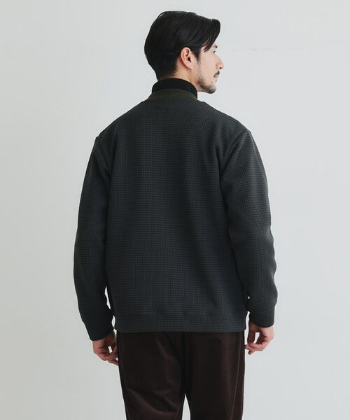 TAKEO KIKUCHI / タケオキクチ レザーブルゾン・ジャケット | ニットライクジャージ ブルゾン | 詳細11