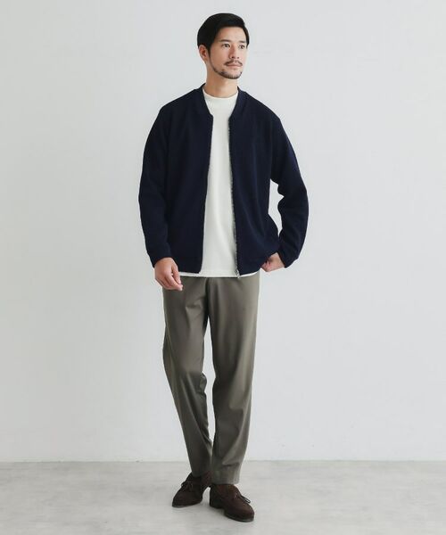 TAKEO KIKUCHI / タケオキクチ レザーブルゾン・ジャケット | ニットライクジャージ ブルゾン | 詳細16