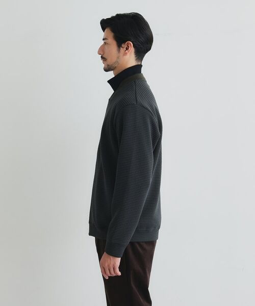 TAKEO KIKUCHI / タケオキクチ レザーブルゾン・ジャケット | ニットライクジャージ ブルゾン | 詳細3