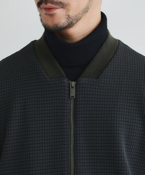 TAKEO KIKUCHI / タケオキクチ レザーブルゾン・ジャケット | ニットライクジャージ ブルゾン | 詳細5