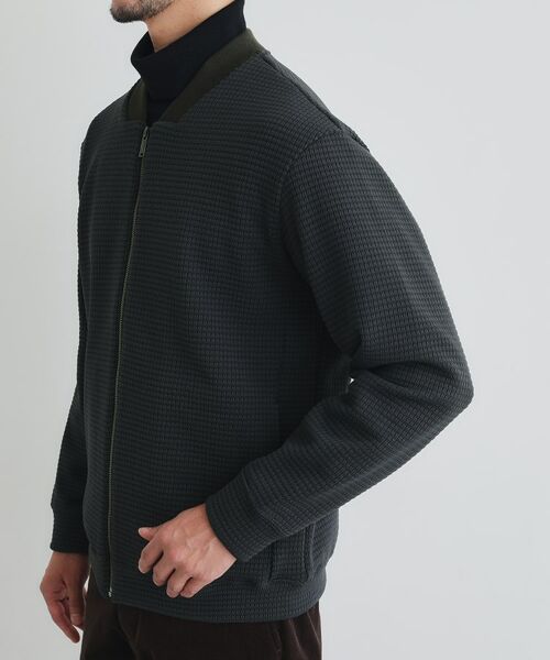 TAKEO KIKUCHI / タケオキクチ レザーブルゾン・ジャケット | ニットライクジャージ ブルゾン | 詳細6