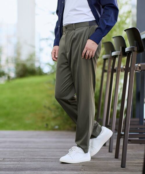 TAKEO KIKUCHI / タケオキクチ パンツ | サイドゴアウエスト スリム スラックス | 詳細27