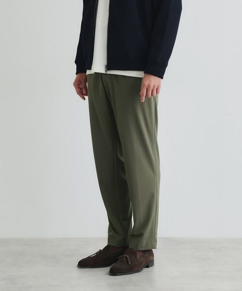 TAKEO KIKUCHI/タケオキクチ サイドゴアウエスト スリム スラックス オリーブグリーン(026) 03(L) TAKEO KIKUCHI/タケオキクチ サイドゴアウエスト スリム スラックス オリーブグリーン(026) 03(L)