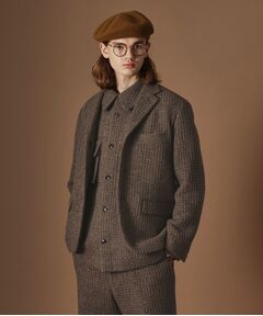 TAKEO KIKUCHI / タケオキクチ テーラードジャケット | 【Sサイズ～】ウール混ワッフルジャケット