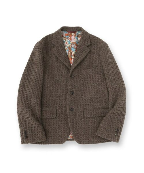 TAKEO KIKUCHI / タケオキクチ テーラードジャケット | 【Sサイズ～】ウール混ワッフルジャケット | 詳細1