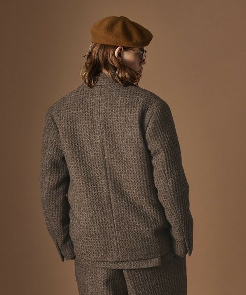 TAKEO KIKUCHI / タケオキクチ テーラードジャケット | 【Sサイズ～】ウール混ワッフルジャケット | 詳細13