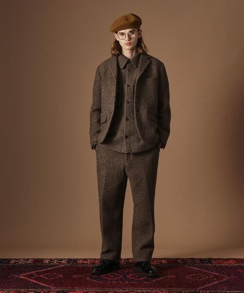 TAKEO KIKUCHI / タケオキクチ テーラードジャケット | 【Sサイズ～】ウール混ワッフルジャケット | 詳細18