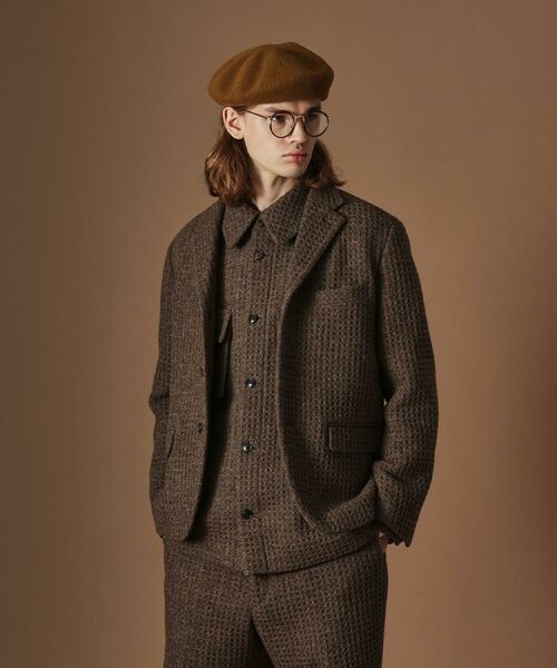 TAKEO KIKUCHI / タケオキクチ テーラードジャケット | 【Sサイズ～】ウール混ワッフルジャケット | 詳細20