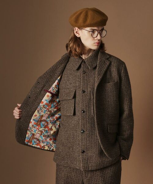 TAKEO KIKUCHI / タケオキクチ テーラードジャケット | 【Sサイズ～】ウール混ワッフルジャケット | 詳細22