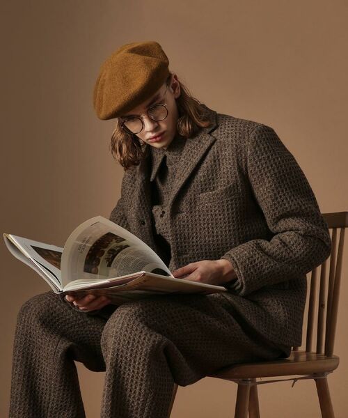 TAKEO KIKUCHI / タケオキクチ テーラードジャケット | 【Sサイズ～】ウール混ワッフルジャケット | 詳細25