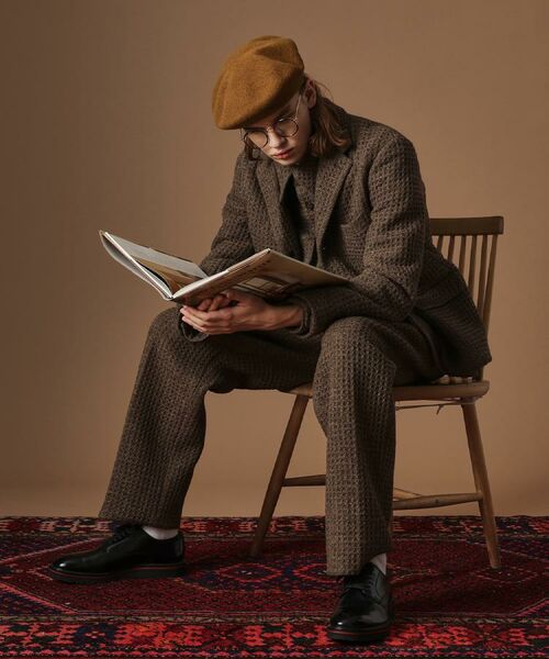 TAKEO KIKUCHI / タケオキクチ テーラードジャケット | 【Sサイズ～】ウール混ワッフルジャケット | 詳細26