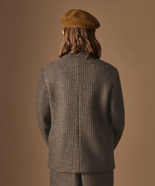 TAKEO KIKUCHI / タケオキクチ テーラードジャケット | 【Sサイズ～】ウール混ワッフルジャケット | 詳細4