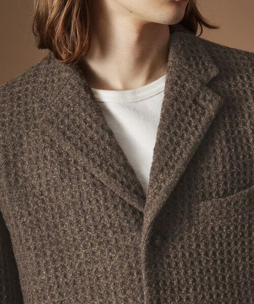 TAKEO KIKUCHI / タケオキクチ テーラードジャケット | 【Sサイズ～】ウール混ワッフルジャケット | 詳細5