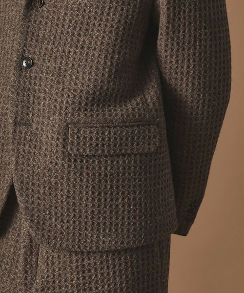 TAKEO KIKUCHI / タケオキクチ テーラードジャケット | 【Sサイズ～】ウール混ワッフルジャケット | 詳細7