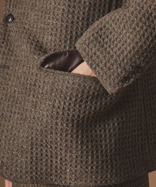 TAKEO KIKUCHI / タケオキクチ テーラードジャケット | 【Sサイズ～】ウール混ワッフルジャケット | 詳細8