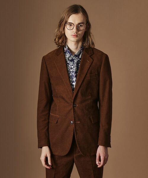 TAKEO KIKUCHI / タケオキクチ テーラードジャケット | 【Sサイズ～】ドビーキャラメルコールジャケット | 詳細1