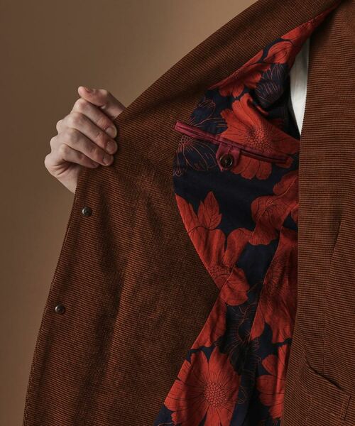 TAKEO KIKUCHI / タケオキクチ テーラードジャケット | 【Sサイズ～】ドビーキャラメルコールジャケット | 詳細11