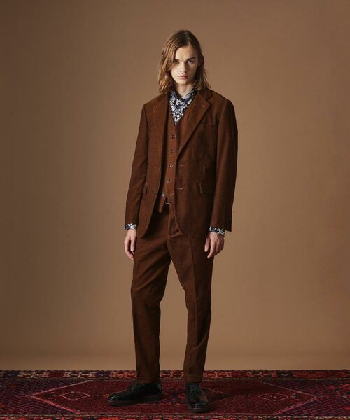 TAKEO KIKUCHI / タケオキクチ テーラードジャケット | 【Sサイズ～】ドビーキャラメルコールジャケット | 詳細14