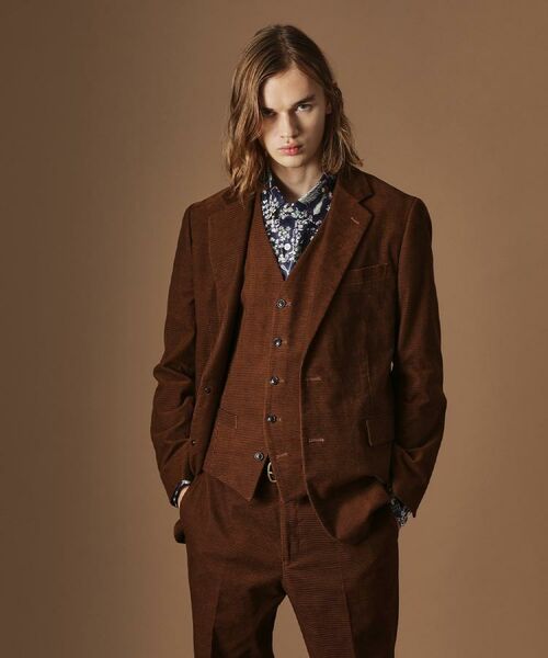 TAKEO KIKUCHI / タケオキクチ テーラードジャケット | 【Sサイズ～】ドビーキャラメルコールジャケット | 詳細16