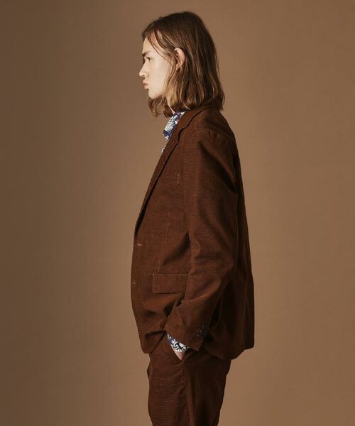 TAKEO KIKUCHI / タケオキクチ テーラードジャケット | 【Sサイズ～】ドビーキャラメルコールジャケット | 詳細17
