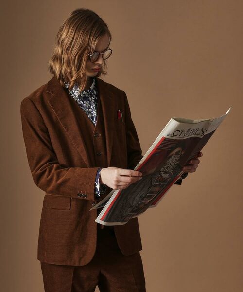 TAKEO KIKUCHI / タケオキクチ テーラードジャケット | 【Sサイズ～】ドビーキャラメルコールジャケット | 詳細19