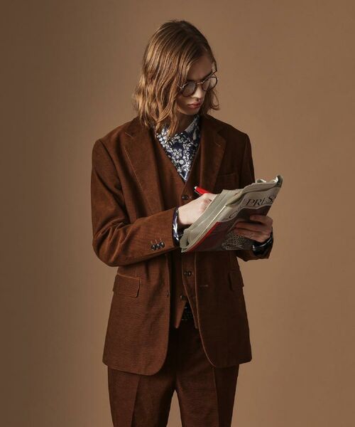 TAKEO KIKUCHI / タケオキクチ テーラードジャケット | 【Sサイズ～】ドビーキャラメルコールジャケット | 詳細20