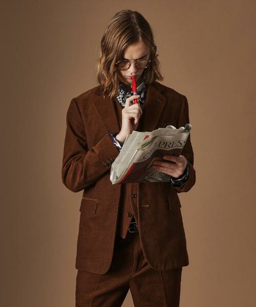 TAKEO KIKUCHI / タケオキクチ テーラードジャケット | 【Sサイズ～】ドビーキャラメルコールジャケット | 詳細21