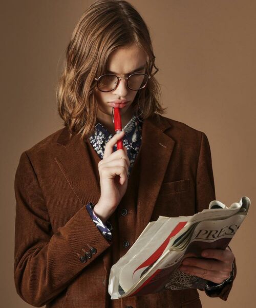 TAKEO KIKUCHI / タケオキクチ テーラードジャケット | 【Sサイズ～】ドビーキャラメルコールジャケット | 詳細22