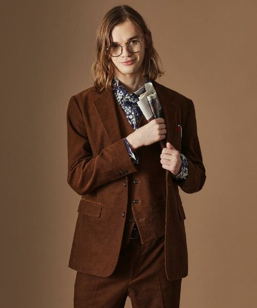 TAKEO KIKUCHI / タケオキクチ テーラードジャケット | 【Sサイズ～】ドビーキャラメルコールジャケット | 詳細23