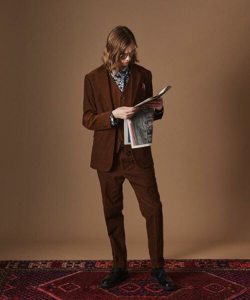 TAKEO KIKUCHI / タケオキクチ テーラードジャケット | 【Sサイズ～】ドビーキャラメルコールジャケット | 詳細24