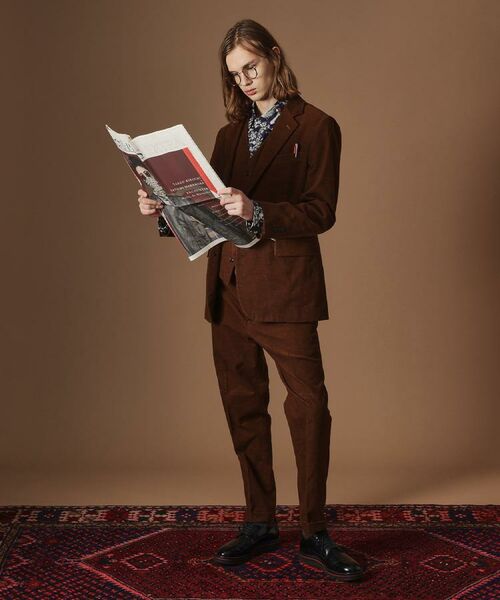 TAKEO KIKUCHI / タケオキクチ テーラードジャケット | 【Sサイズ～】ドビーキャラメルコールジャケット | 詳細25