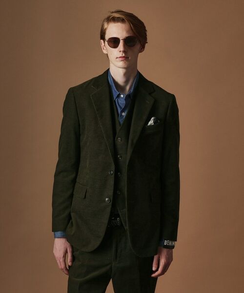 TAKEO KIKUCHI / タケオキクチ テーラードジャケット | 【Sサイズ～】ドビーキャラメルコールジャケット | 詳細26