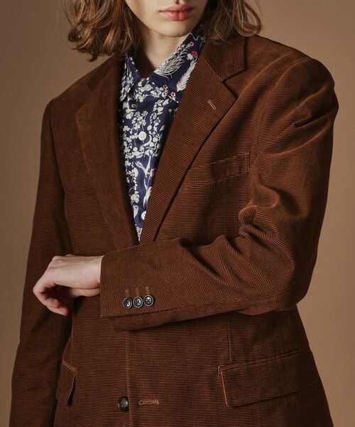 TAKEO KIKUCHI / タケオキクチ テーラードジャケット | 【Sサイズ～】ドビーキャラメルコールジャケット | 詳細6