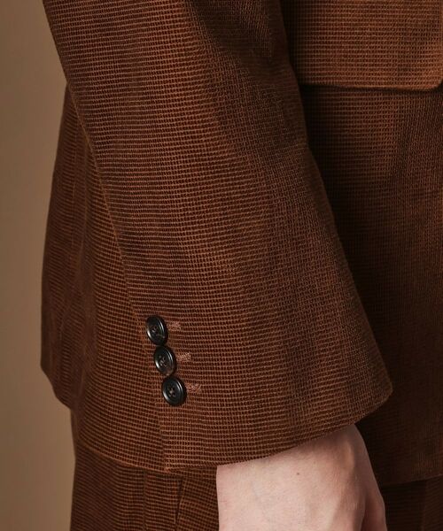 TAKEO KIKUCHI / タケオキクチ テーラードジャケット | 【Sサイズ～】ドビーキャラメルコールジャケット | 詳細7