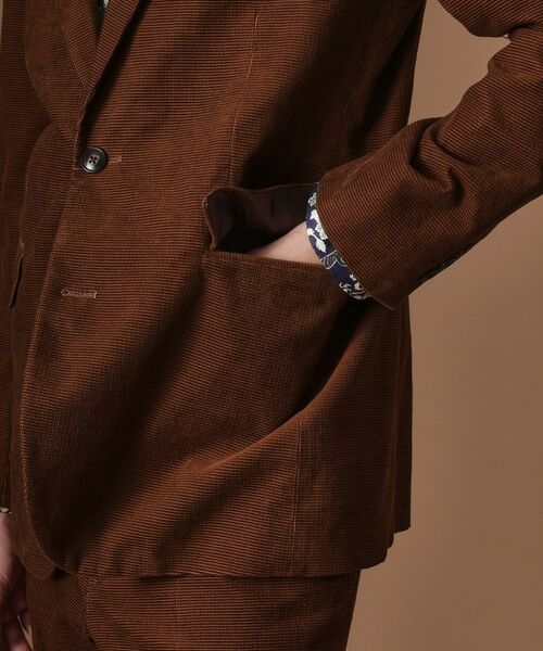 TAKEO KIKUCHI / タケオキクチ テーラードジャケット | 【Sサイズ～】ドビーキャラメルコールジャケット | 詳細8