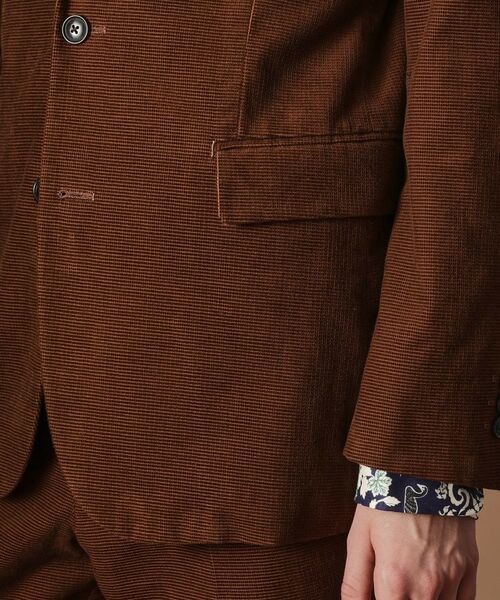 TAKEO KIKUCHI / タケオキクチ テーラードジャケット | 【Sサイズ～】ドビーキャラメルコールジャケット | 詳細9