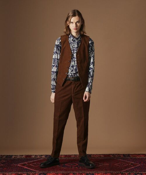 TAKEO KIKUCHI / タケオキクチ ベスト | 【Sサイズ～】ドビーキャラメルコールベスト | 詳細11