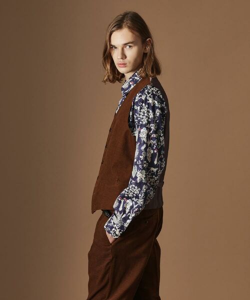 TAKEO KIKUCHI / タケオキクチ ベスト | 【Sサイズ～】ドビーキャラメルコールベスト | 詳細15