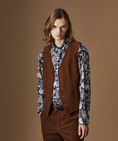 TAKEO KIKUCHI / タケオキクチ ベスト | 【Sサイズ～】ドビーキャラメルコールベスト | 詳細17