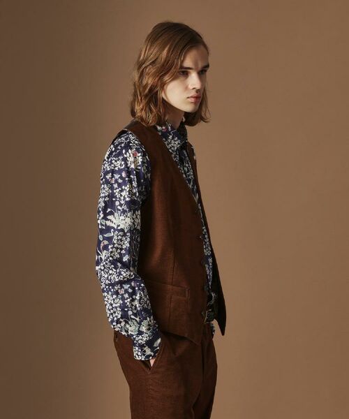 TAKEO KIKUCHI / タケオキクチ ベスト | 【Sサイズ～】ドビーキャラメルコールベスト | 詳細18